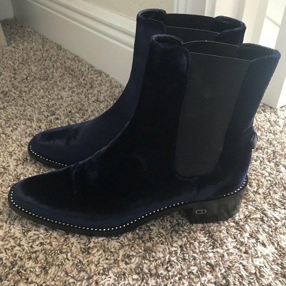 Dior Shoes - Christian Dior velvet boots